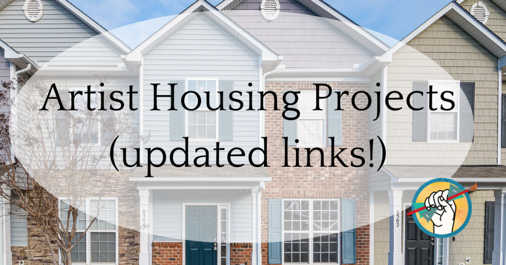 Artist Housing Projects Updated With More Links Online Marketing For Artists