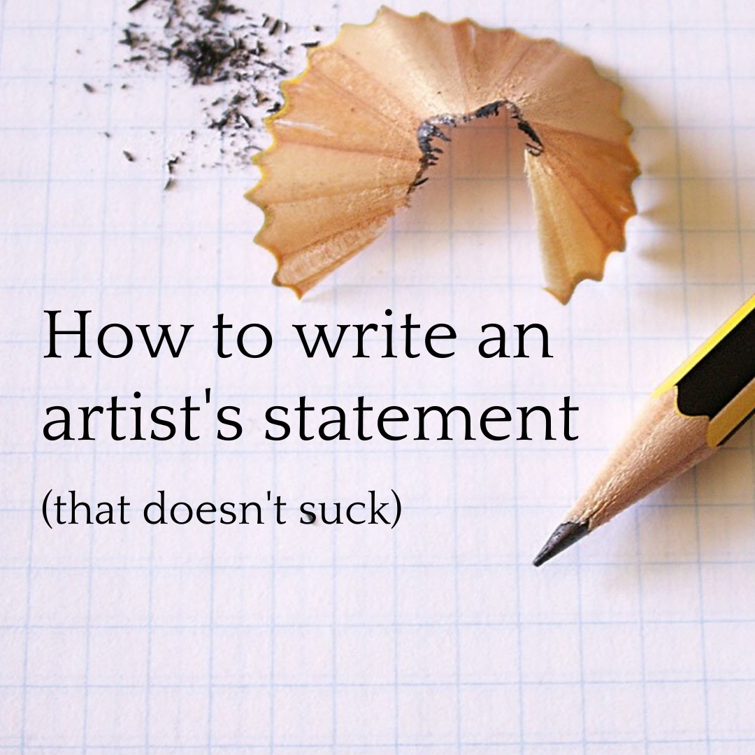 Write my artist statement