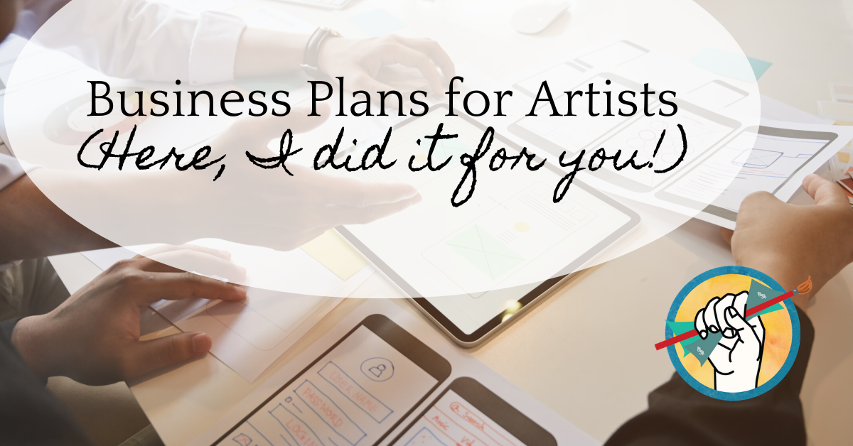 business plan template artist