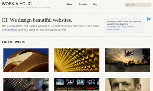 best wordpress theme for an artist