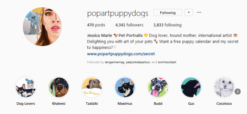 Jessica Marie, Pop Art Puppydogs: A Case Study - How to Sell Art Online ...