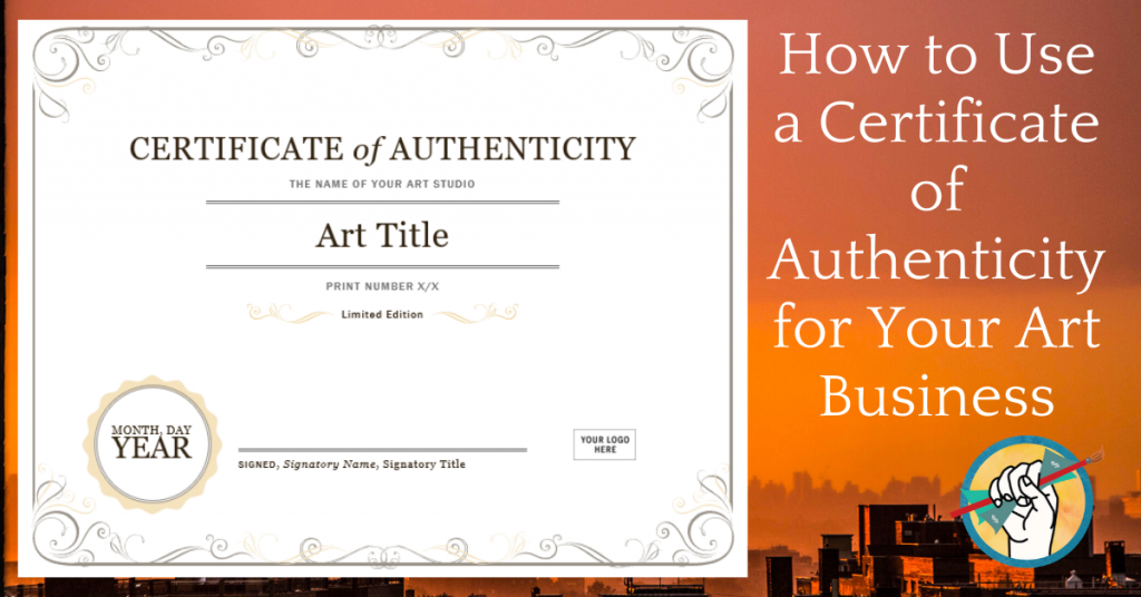 certificate of authenticity fine art