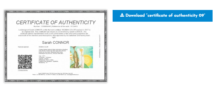 How to Use a Certificate of Authenticity for Your Art ...