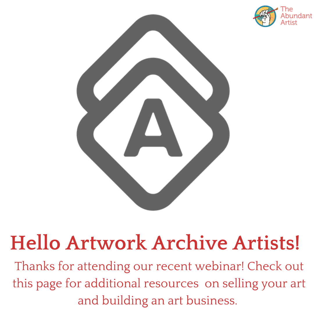 Hello Artwork Archive Artists! How to Sell Art Online Online